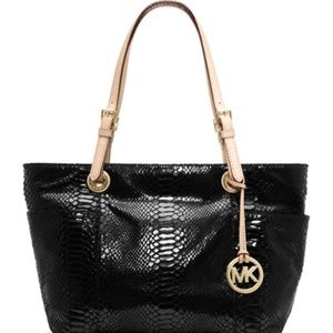 Michael Kors Embossed Python Tote Bag